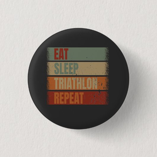 Triathlon Funny Ronde Button 3,2 Cm (Voorkant)