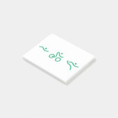 Triathlon Green logo Post-it® Notes (Schuin)