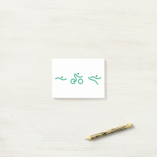 Triathlon Green logo Post-it® Notes (Op bureau)