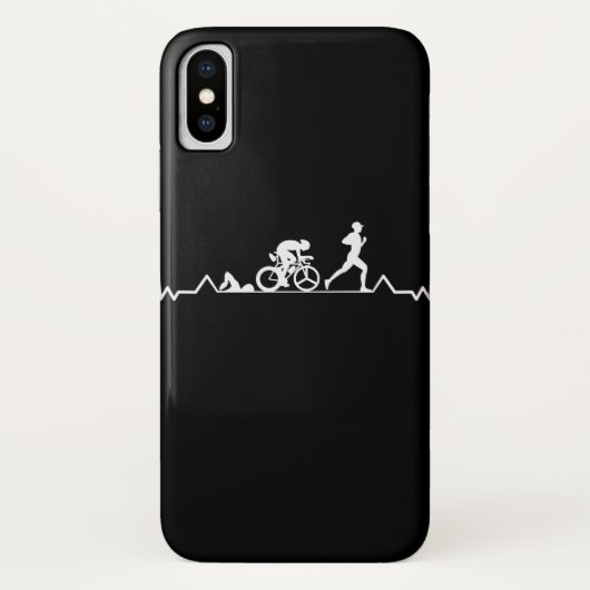 Triathlon Heartbeat Case-Mate iPhone Case (Achterkant)