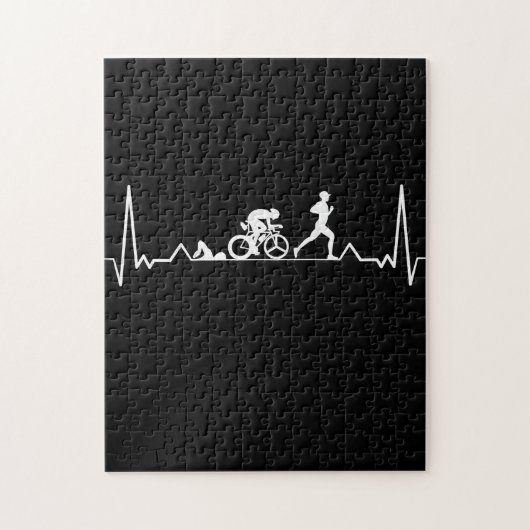 Triathlon Heartbeat Legpuzzel (Verticaal)