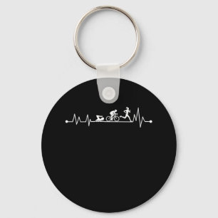 TRIATHLON HEARTBEAT T SHIRT SLEUTELHANGER