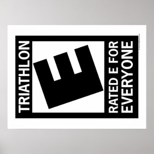 Triathlon is Rated E voor iedereen Poster