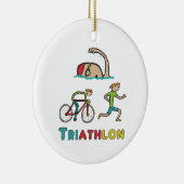Triathlon Keramisch Ornament (Rechts)