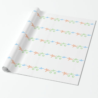 Triathlon, koel en uniek ontwerp cadeaupapier