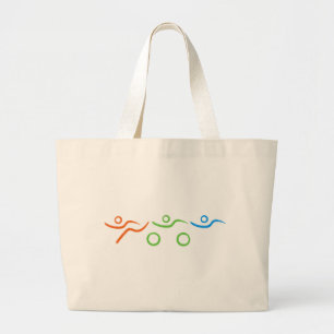 Triathlon, koel en uniek ontwerp grote tote bag