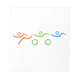 Triathlon, koel en uniek ontwerp notitieblok