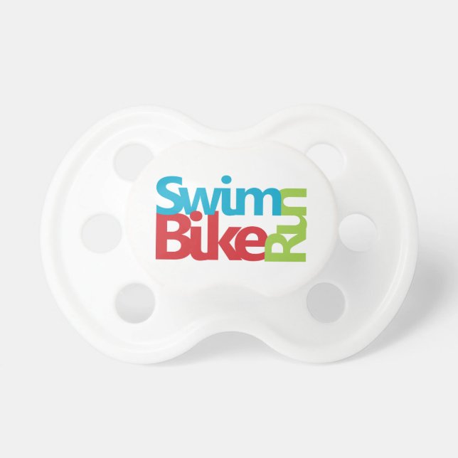 Triathlon, koel en uniek ontwerp speen (Voorkant)