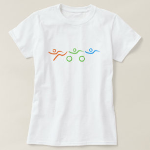 Triathlon, koel en uniek ontwerp t-shirt