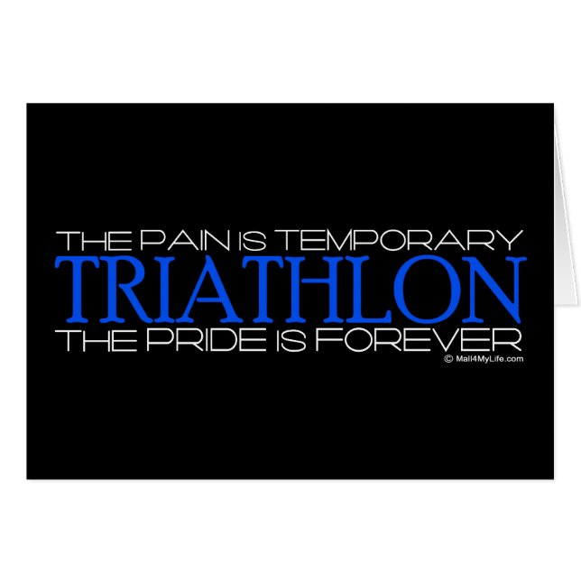 Triathlon - la fierté est Forever (Devant horizontal)