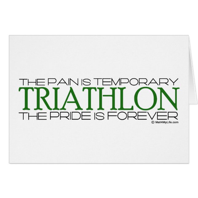 Triathlon - la fierté est Forever (Devant horizontal)