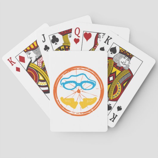 Triathlon leuk design speelkaarten (Achterkant)