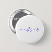 Triathlon licht paars logo ronde button 5,7 cm (Voorkant /achterkant)