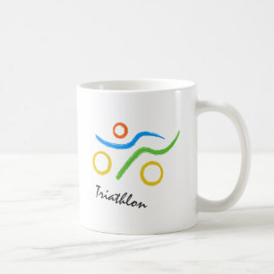 Triathlon logo koffiemok