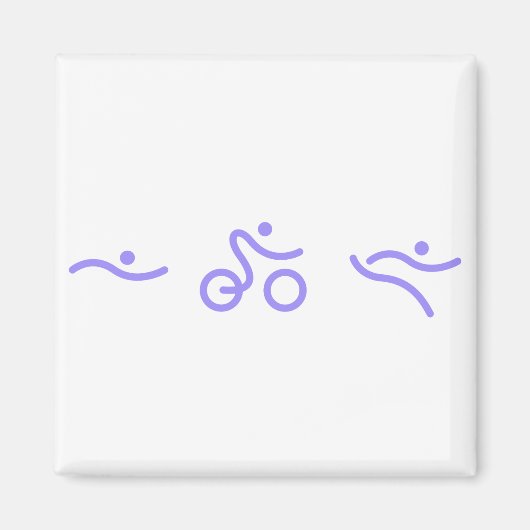 Triathlon logo magneet (Voorkant)