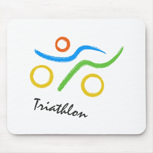 Triathlon logo muismat (Voorkant)