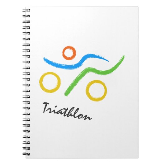 Triathlon logo notitieboek (Voorkant)