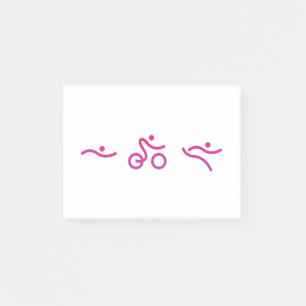 Triathlon logo post-it® notes