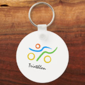 Triathlon logo sleutelhanger (Voorkant)