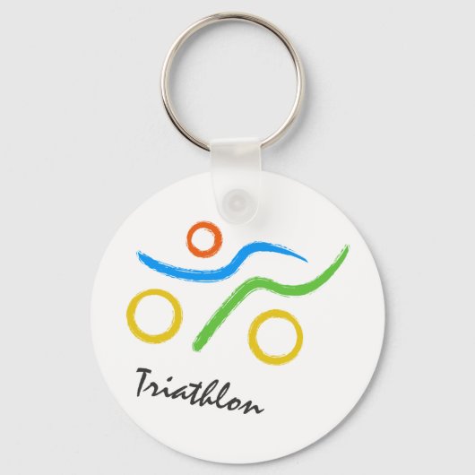 Triathlon logo sleutelhanger (Voorkant)