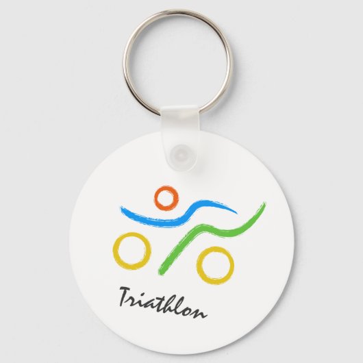 Triathlon logo sleutelhanger (Voorkant)