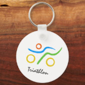 Triathlon logo sleutelhanger (Voorkant)
