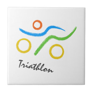 Triathlon logo tegeltje