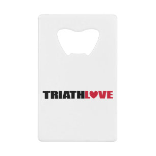 Triathlon Love for zwemmers, Cyclers and Runners Kredietkaart Flessenopener