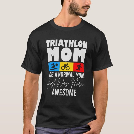 Triathlon mam Love run Bike and Swim Triathlon T-shirt (Voorkant)