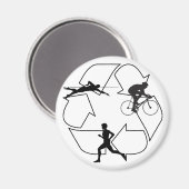 Triathlon-Man Magneet (Voorkant / Achterkant)