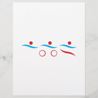 Triathlon moderne coole logo