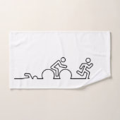 Triathlon. Natation, cyclisme et course. (Serviette à main)