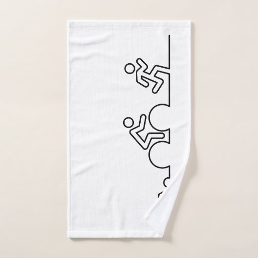 Triathlon. Natation, cyclisme et course. (Serviette à main)