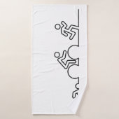 Triathlon. Natation, cyclisme et course. (Serviette de bain)