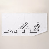 Triathlon. Natation, cyclisme et course. (Serviette de bain)