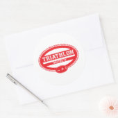 Triathlon Oval Ronde Sticker (Envelop)