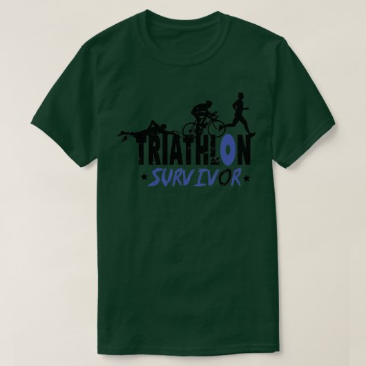 Triathlon overlevende 4 t-shirt (Design voorkant)