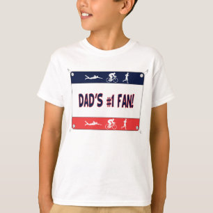 Triathlon Pap's #1 Fan T-shirt