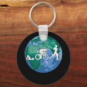 Triathlon, prachtige natuur sleutelhanger (Voorkant)