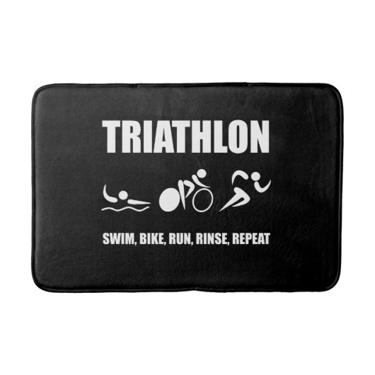 Triathlon Rinse Repat Badmat (Voorkant)