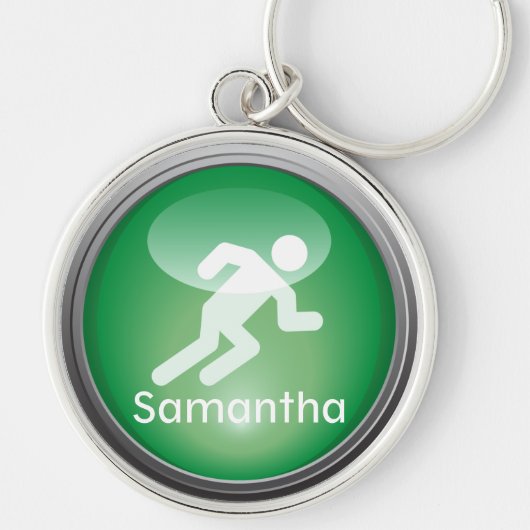 Triathlon RUN Gepersonaliseerd Sleutelhanger (Voorkant)