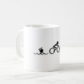 Triathlon Stick Figures Koffiemok (Voorkant links)