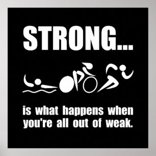 Triathlon Strong Poster