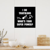 Triathlon Super Power Poster (Keuken)