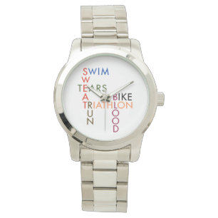 Triathlon Swim Bike run bloed Sweat Tears Horloge