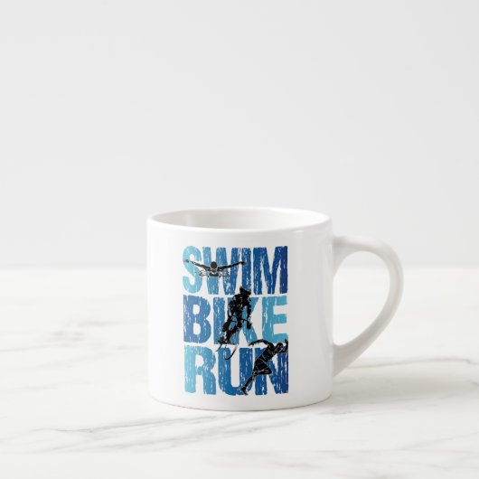 Triathlon - Swim Bike run Espresso Kop (Rechts)
