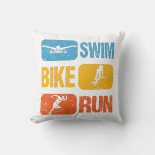 Triathlon - Swim Bike run Kussen