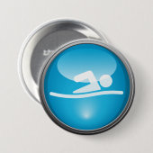Triathlon SWIM Race Day Button (Voorkant /achterkant)