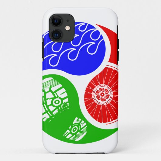 Triathlon TRI Yin Yang Case-Mate iPhone Case (Achterkant)