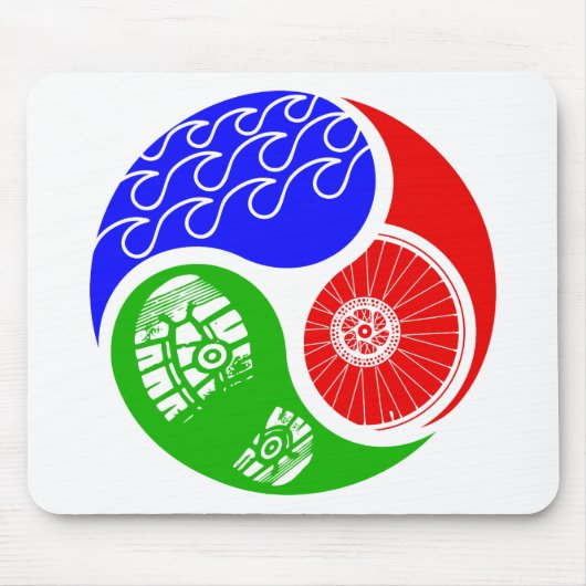 Triathlon TRI Yin Yang Muismat (Voorkant)
